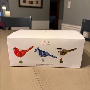 Hallmark Keepsake 2019 Bird Ornament Trio - Red, Blue, Gold Beauty of the Birds